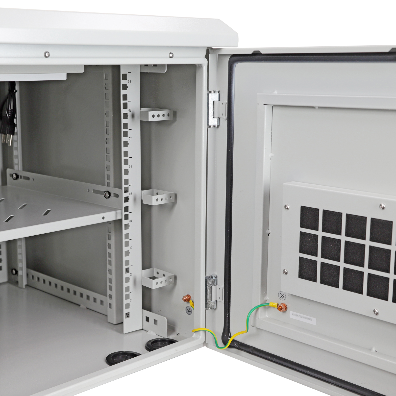 IP55 Gabinete de montagem de parede externa com bandeja de ventilador