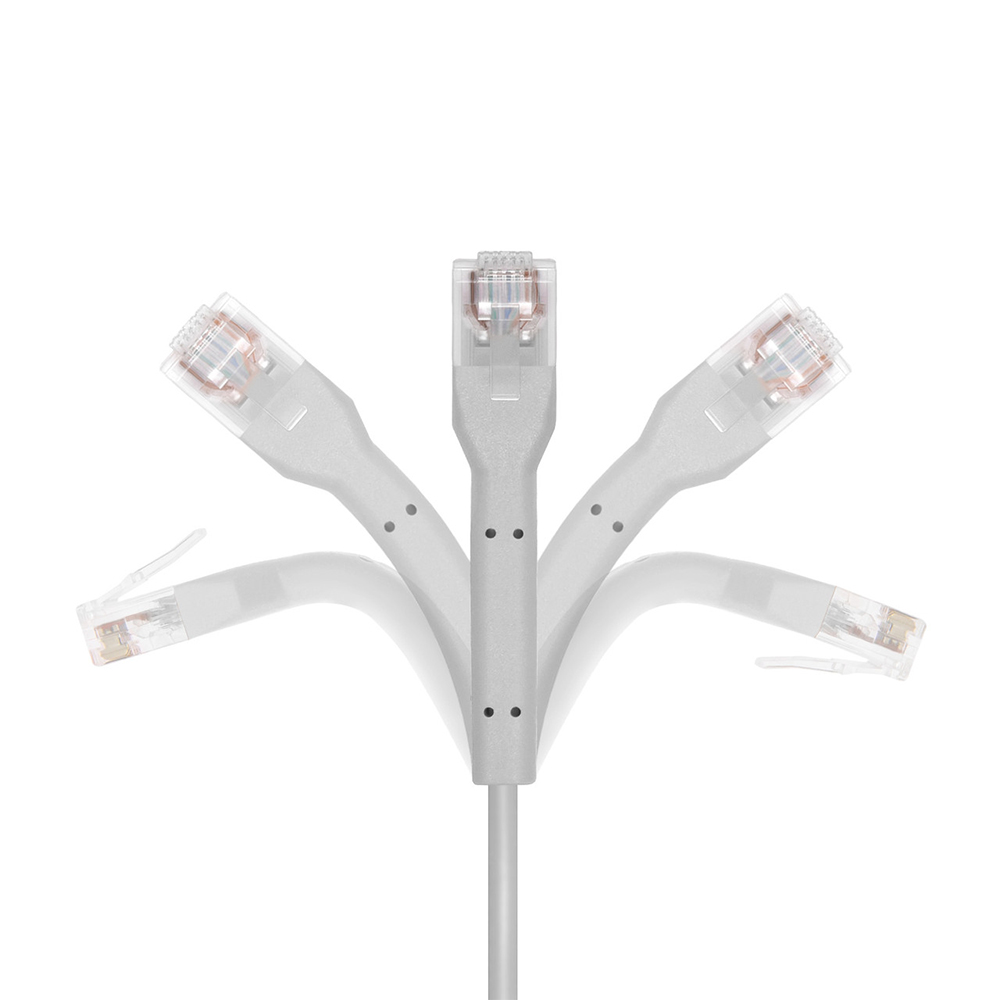 Cabo de patch fino dobrável Cat6 – Cabo de rede RJ45 flexível de alto desempenho
