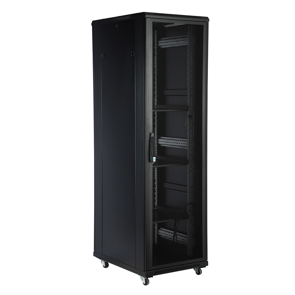 OEM 19' montar gabinete de rede de porta de vidro 42u