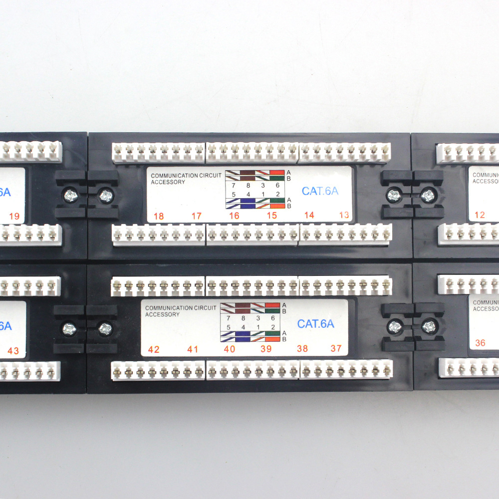 Painel de patch de porta 2U Cat6 ou cat6A UTP 48