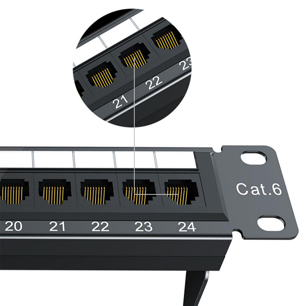 Painel de remendo Cat6 UTP 24Port