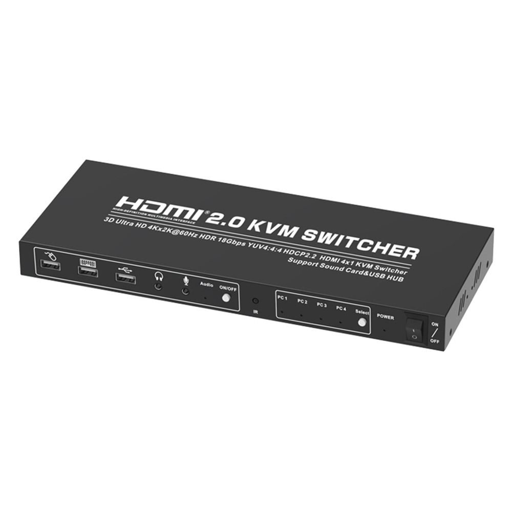 Novo switch kvm 4x1 hdmi 4 portas 3840x2160 @ 30hz