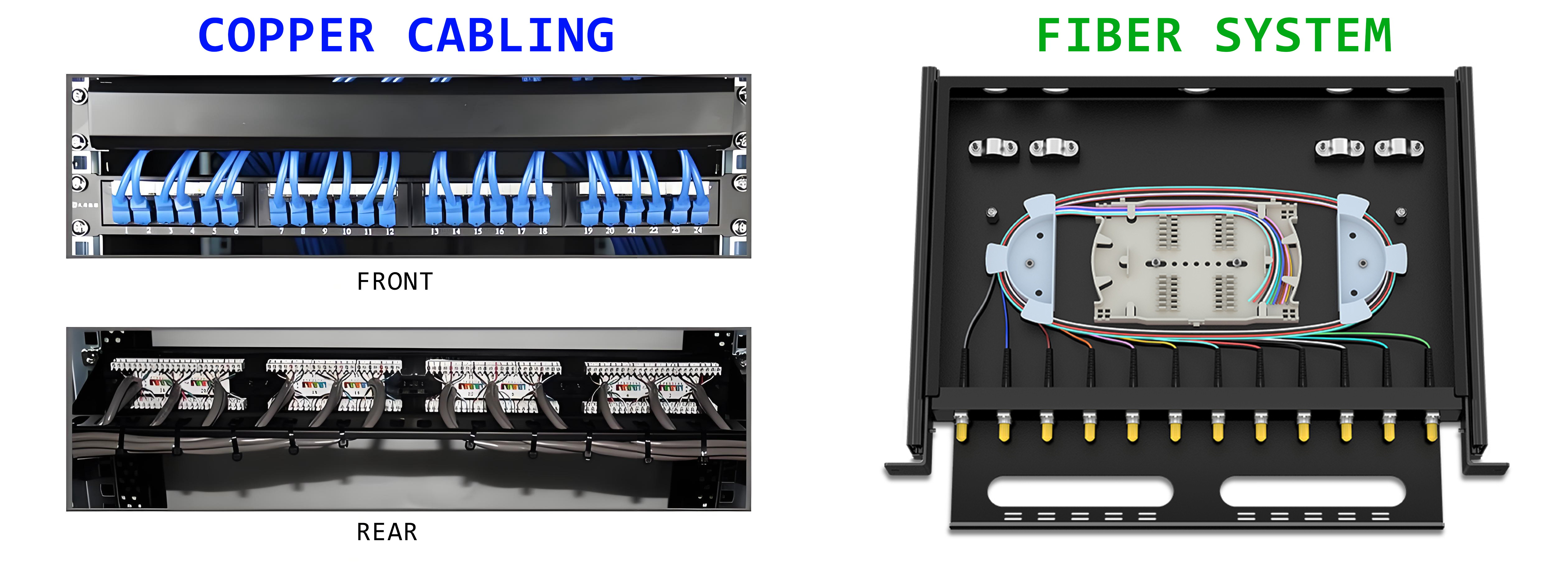 Quais são os dois tipos de cabos patch?