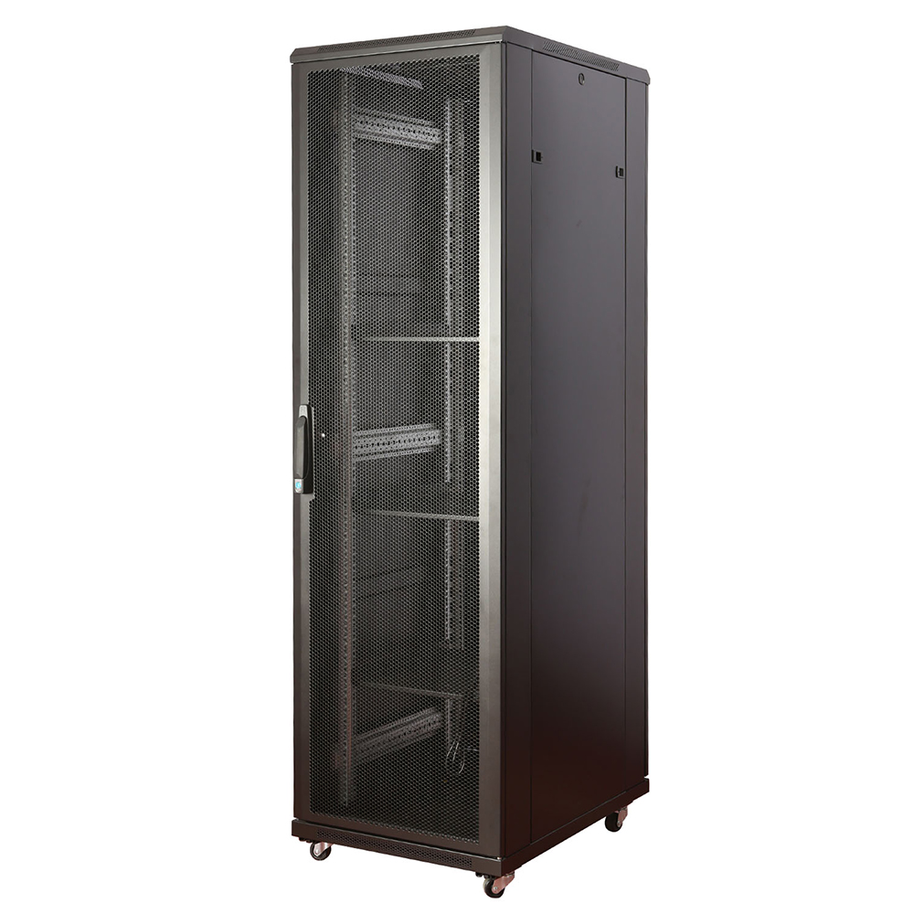 OEM 19' montar gabinete de rede de porta de vidro 42u