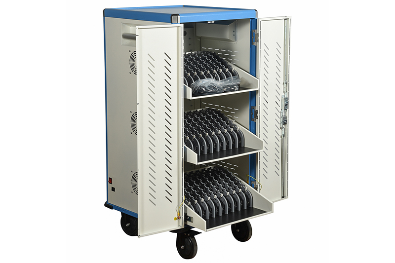 Maximize o armazenamento individual de dispositivos em sala de aula com carrinhos de carregamento de Chromebook