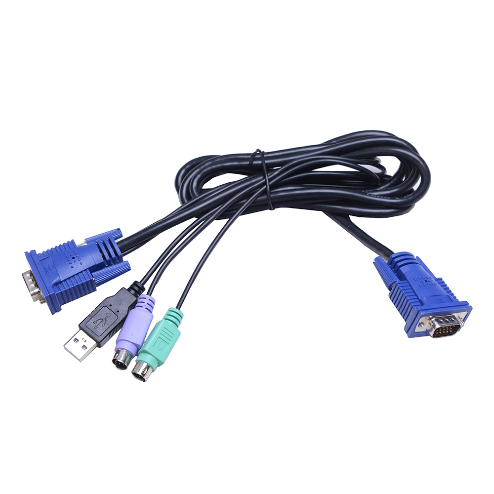 Interruptor KVM LCD VGA de trilho único de profundidade ultra curta de 17 polegadas