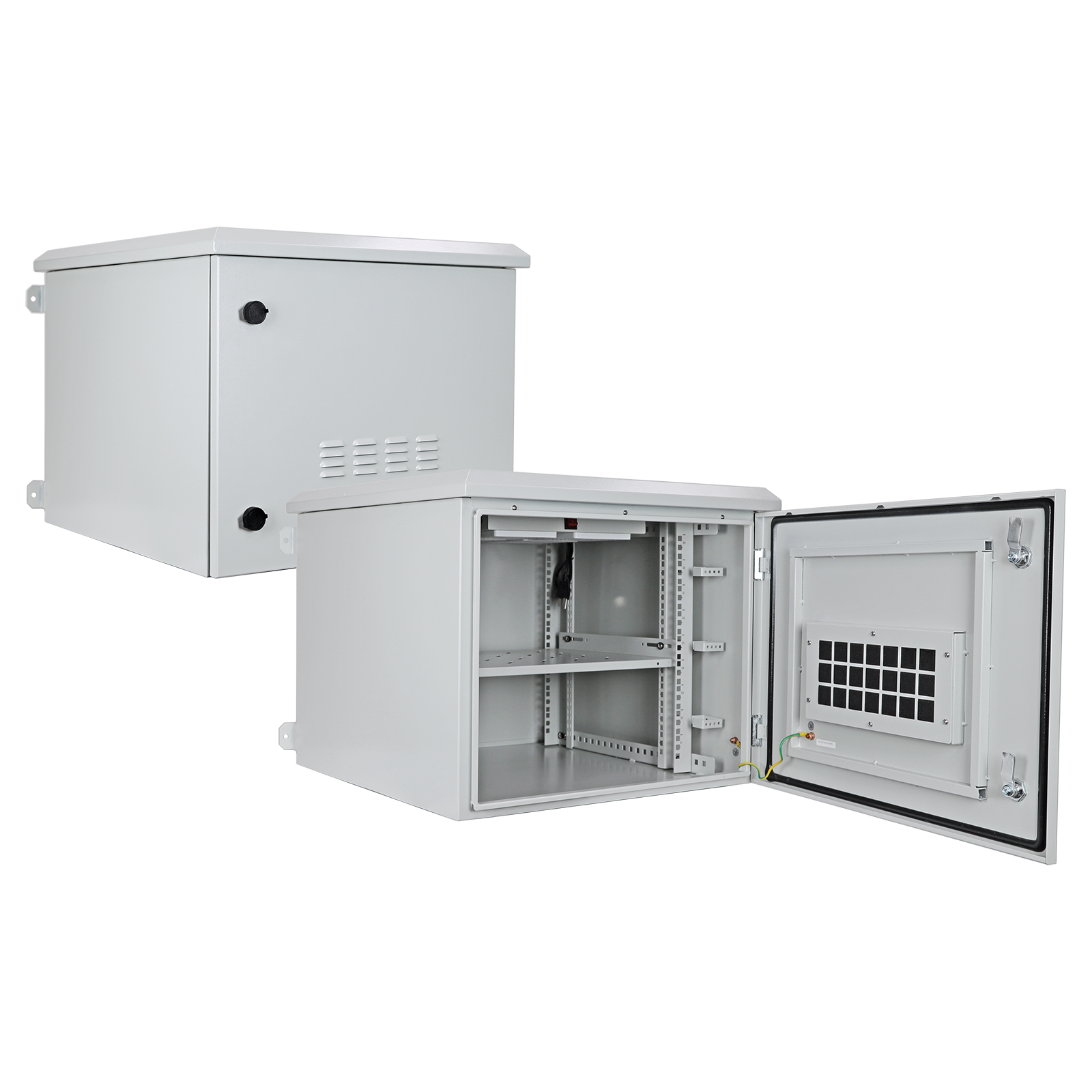 IP55 Gabinete de montagem de parede externa com bandeja de ventilador