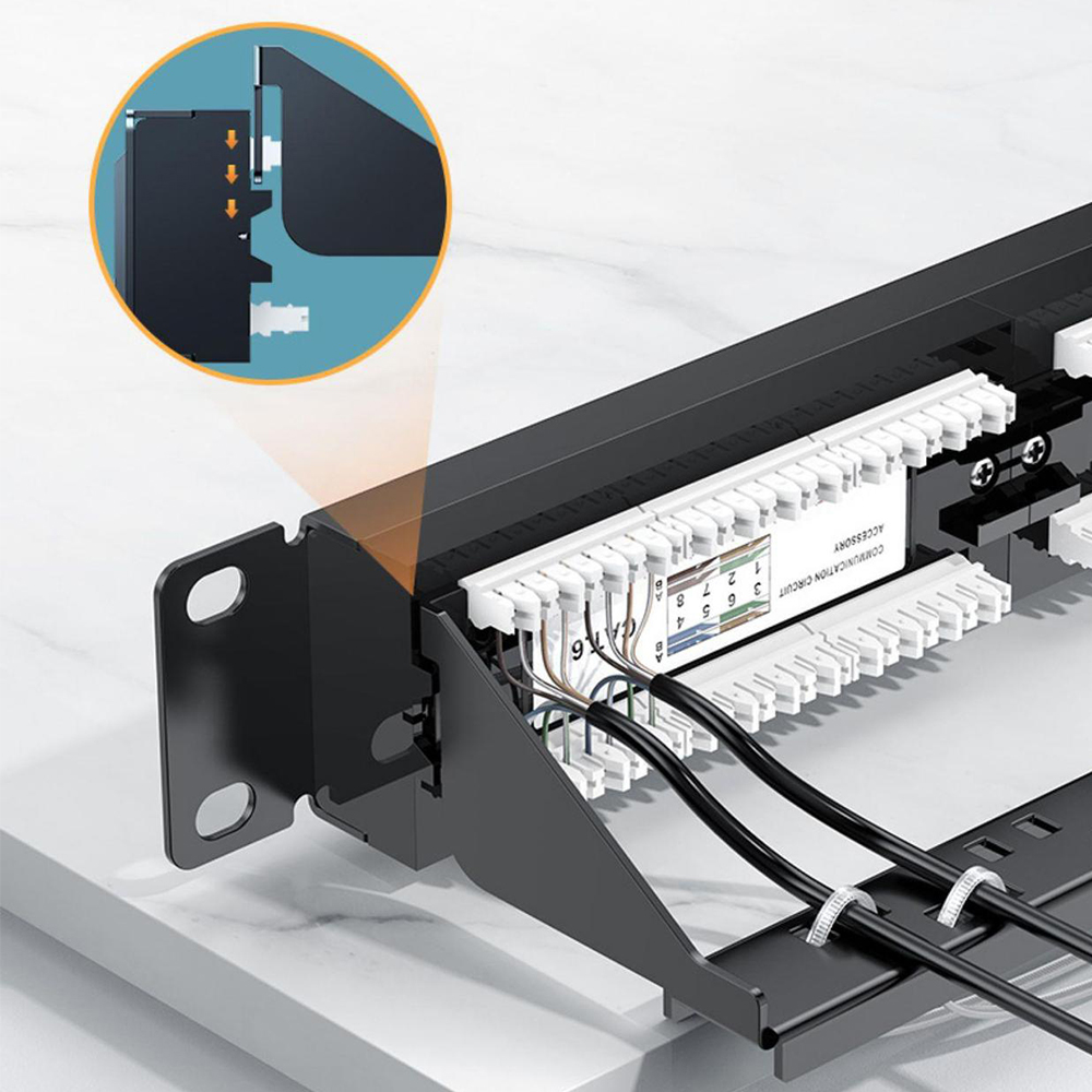 Painel de remendo Cat6 UTP 24Port