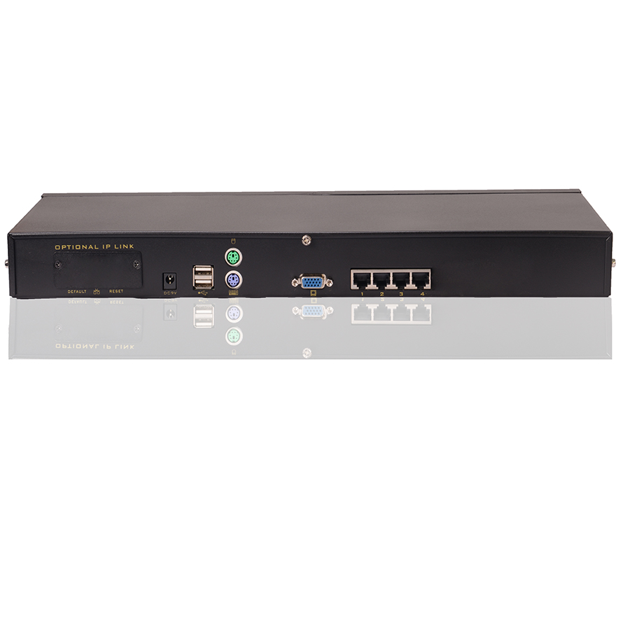 1U 19'' para montagem em rack RJ45 Cat5 4,8,16 portas comutador KVM autônomo