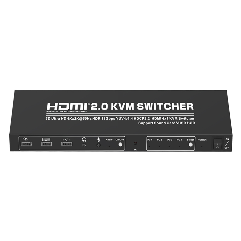 Novo switch kvm 4x1 hdmi 4 portas 3840x2160 @ 30hz