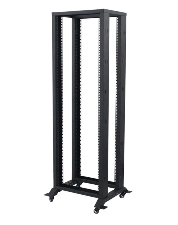 Quais são os benefícios dos racks de servidor Open Frame?