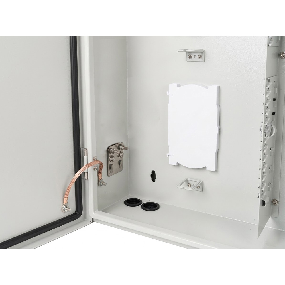 Quadro de distribuição de fibra óptica montado na parede de 48 núcleos | Patch Panel de fibra interna para FTTH e telecomunicações