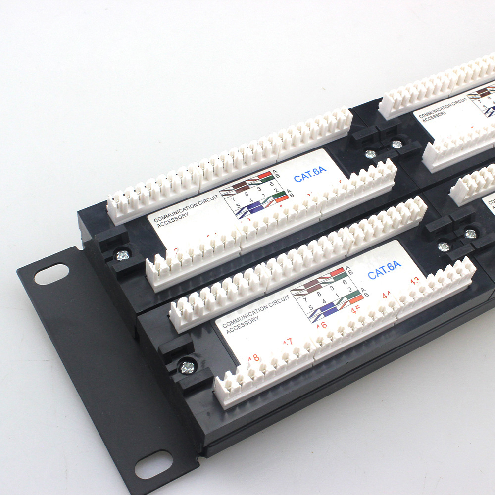 Painel de patch de porta 2U Cat6 ou cat6A UTP 48