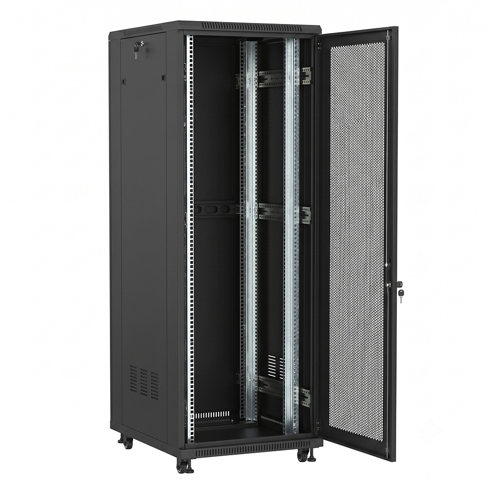 Gabinete de rack de servidor independente WEBIT Slimline 42U 600x800 | Tipo de porta de malha única